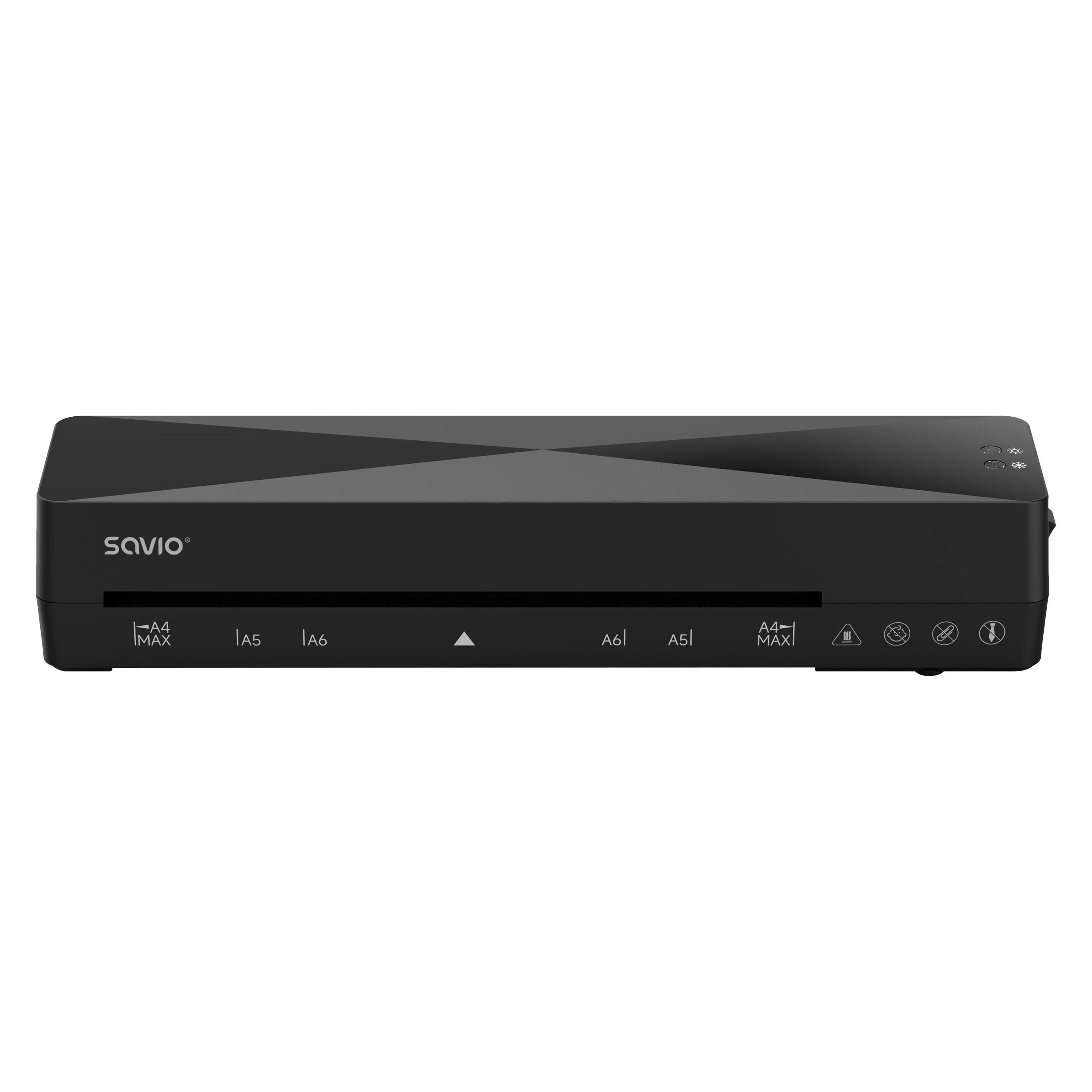 Savio LR-01/B Laminiergerät Kalt-/Warmlaminator 320 mm/min Schwarz (A4) (LR-01/B)