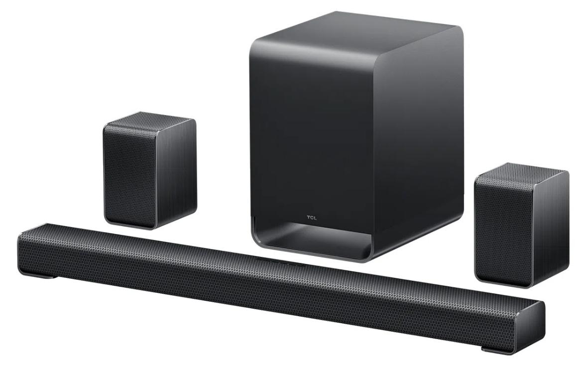 TCL S S65K, 5.1 Kanäle, 580 W, Dolby TrueHD, Dolby Digital Plus, DTS-HD, Dolby Atmos, DTS:X, Kabellos, Separat, Titan
