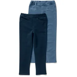 Tchibo - 2 Kinder-Jeggings ‒ Fit »Mia« - Baby - Gr. 86/92 - dunkelblau