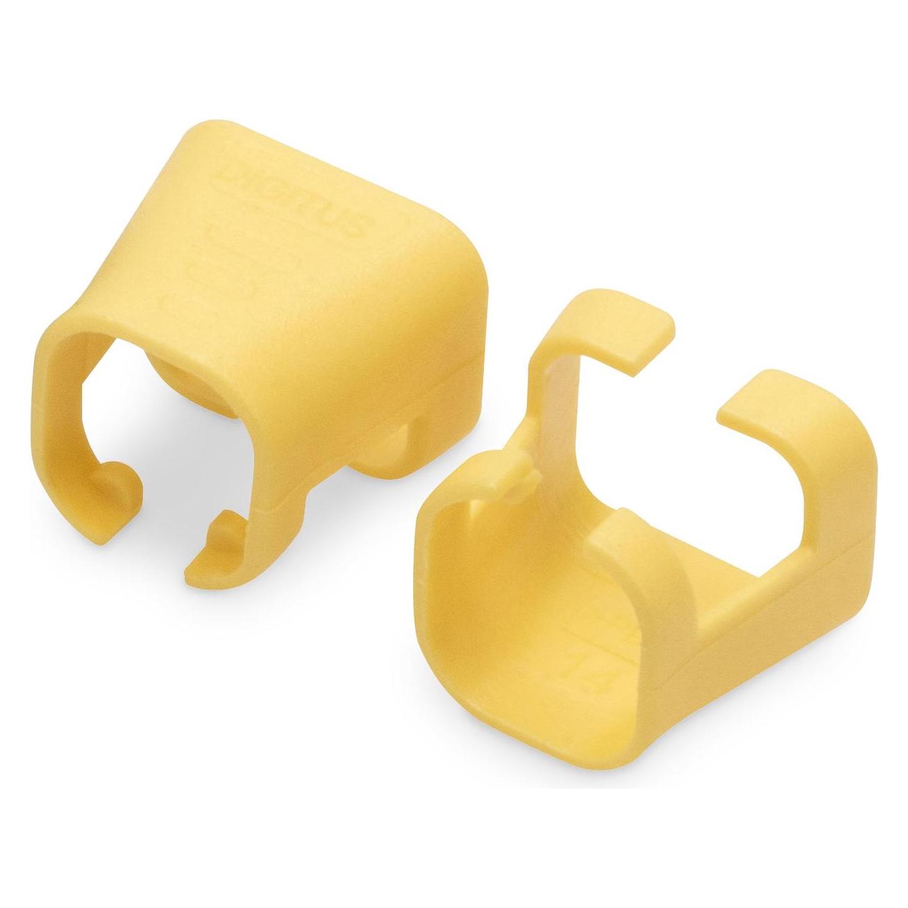 Digitus Farbclips für RJ45-Kabel Farbe Gelb, 100 Stück Packung (A-CC-Y)