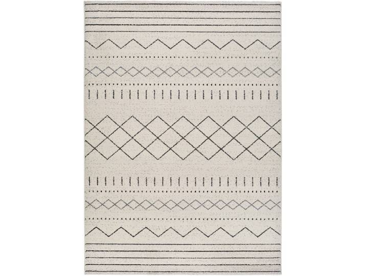 Tapis descente de lit blanc/noir 60x120 cm