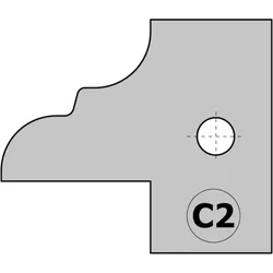 CMT HW Messer (Paar) C2 25x29,8x2mm für 694.015 Profil- und Konterprofilmesserkopf - C695.015.C2