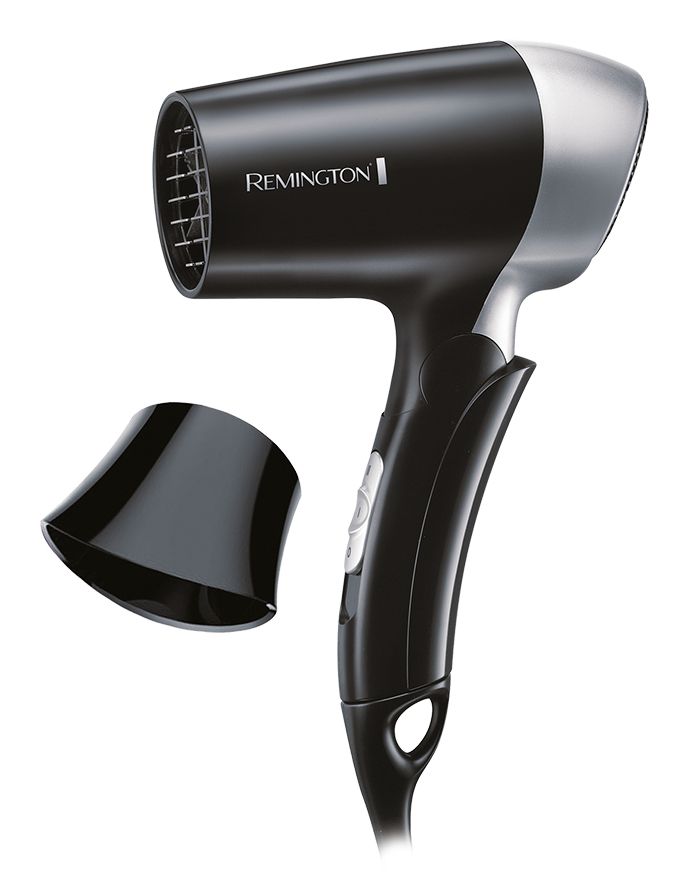 Remington D2400 Reise- Haartrockner 1400 W (Schwarz, Silber) 45342 560 700