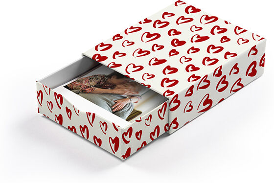 Myposter Bilderbox mit 10 Fotos im Design "Herzklopfen Red"