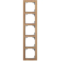 Busch-Jaeger 1725-4083 Abdeckrahmen 5-fach Holz Eiche - Busch-art linear® 2CKA001754A4891 17254083