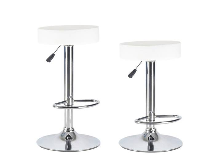 Barhocker BALI 2er Set weiss