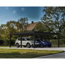 Canopia by Palram Carport Oslo 6x6 Alu Schwarz 596x607cm