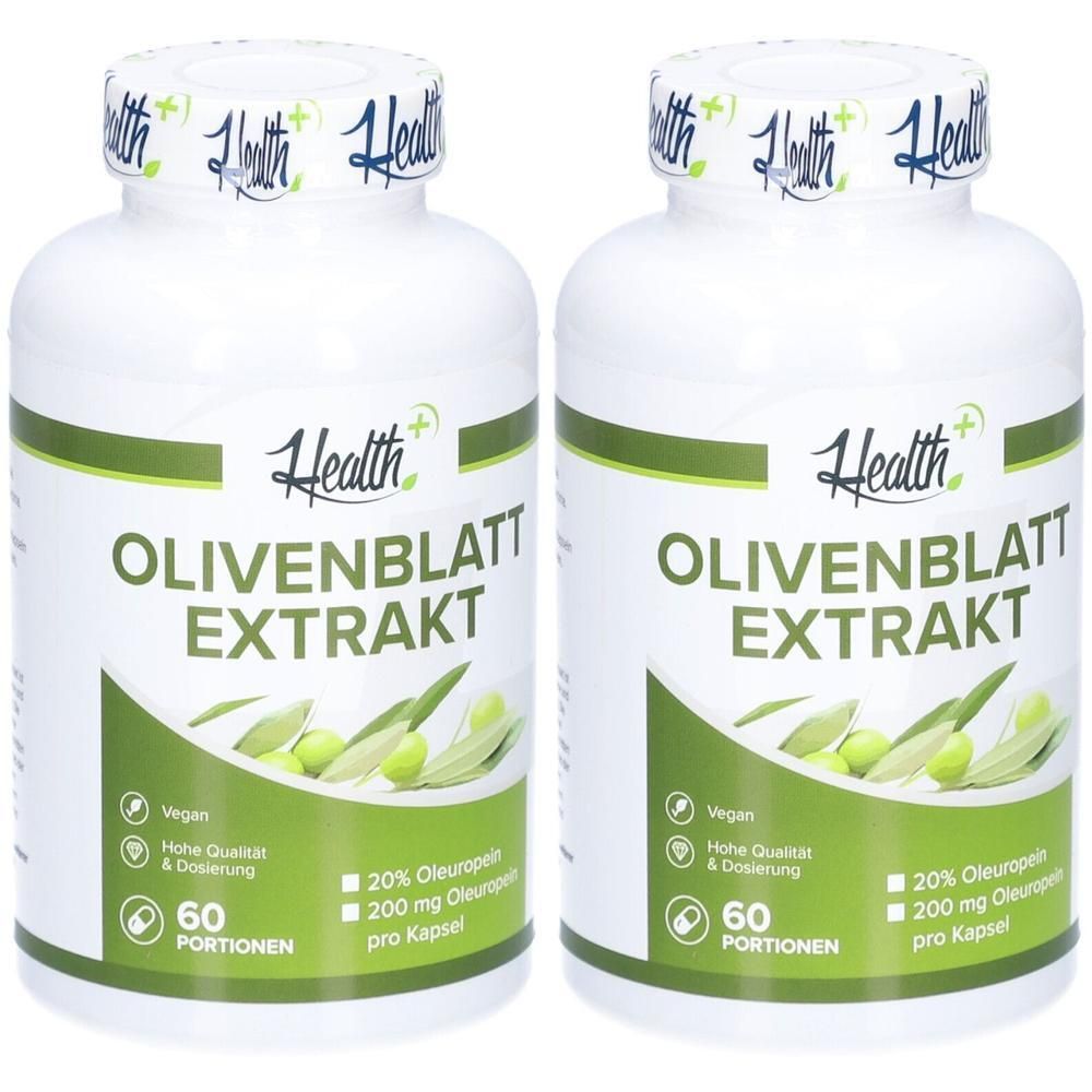 Health+ Olive Leaf Extract (120) Unflavoured 2x 2x120 St