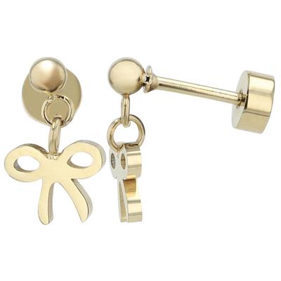 Paar Ohrstecker ADELIA´S "Ohrringe – Ohrstecker aus Edelstahl", Damen, Gr. Damen, Edelstahl, gold, Ohrringe, Ideal als Geschenk – dezent und elegant
