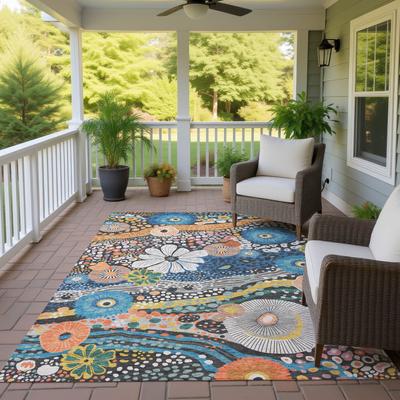 Addison Rugs Machine Washable Indoor/ Outdoor Whimsy Floral Chantille Rug