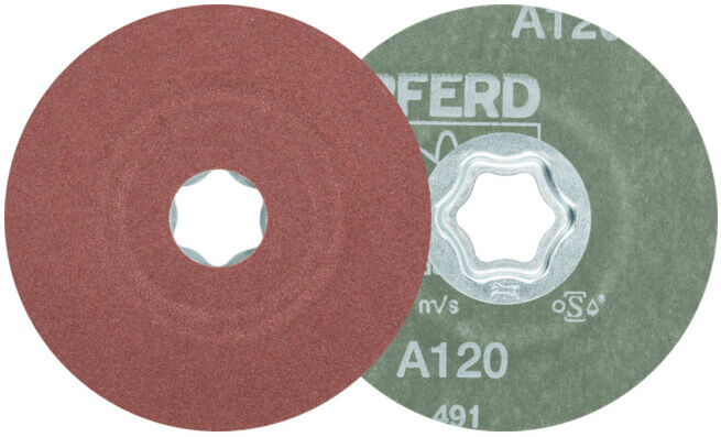 PFERD COMBICLICK Disque fibre corindon D 100 mm A120 pour applications universelles (64189005)