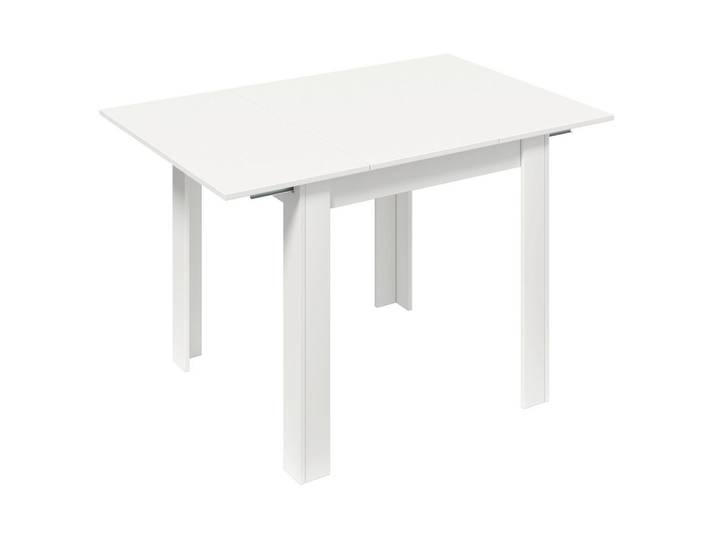 Mid.you Esstisch, Weiss, Holzwerkstoff, rechteckig, eckig, 80x75.5x80-120 cm, ausziehbar, Esszimmer, Esstische, Esstische ausziehbar