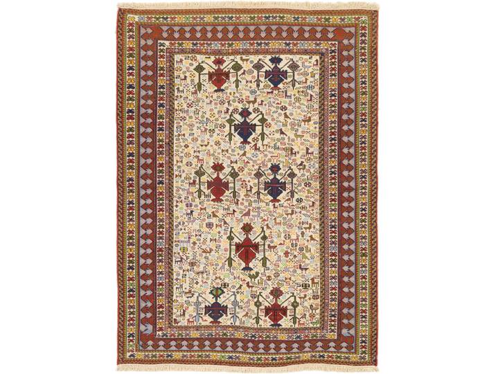 Kelim Fars Teppich 114x164 Handgewebt Orientteppich Perserteppich Wolle