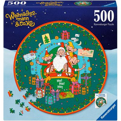 Puzzle RAVENSBURGER "Weihnachtsmann & Co.KG", bunt, Puzzles, KinderB:52cm H:52cm, Made in Europe, B:52cm H:52cm