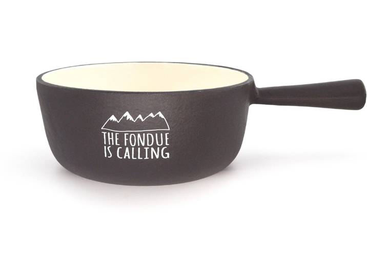 Fonduetopf Heidi Cheese Line T , schwarz, Ø:20cm, Töpfe, Fonduetopf