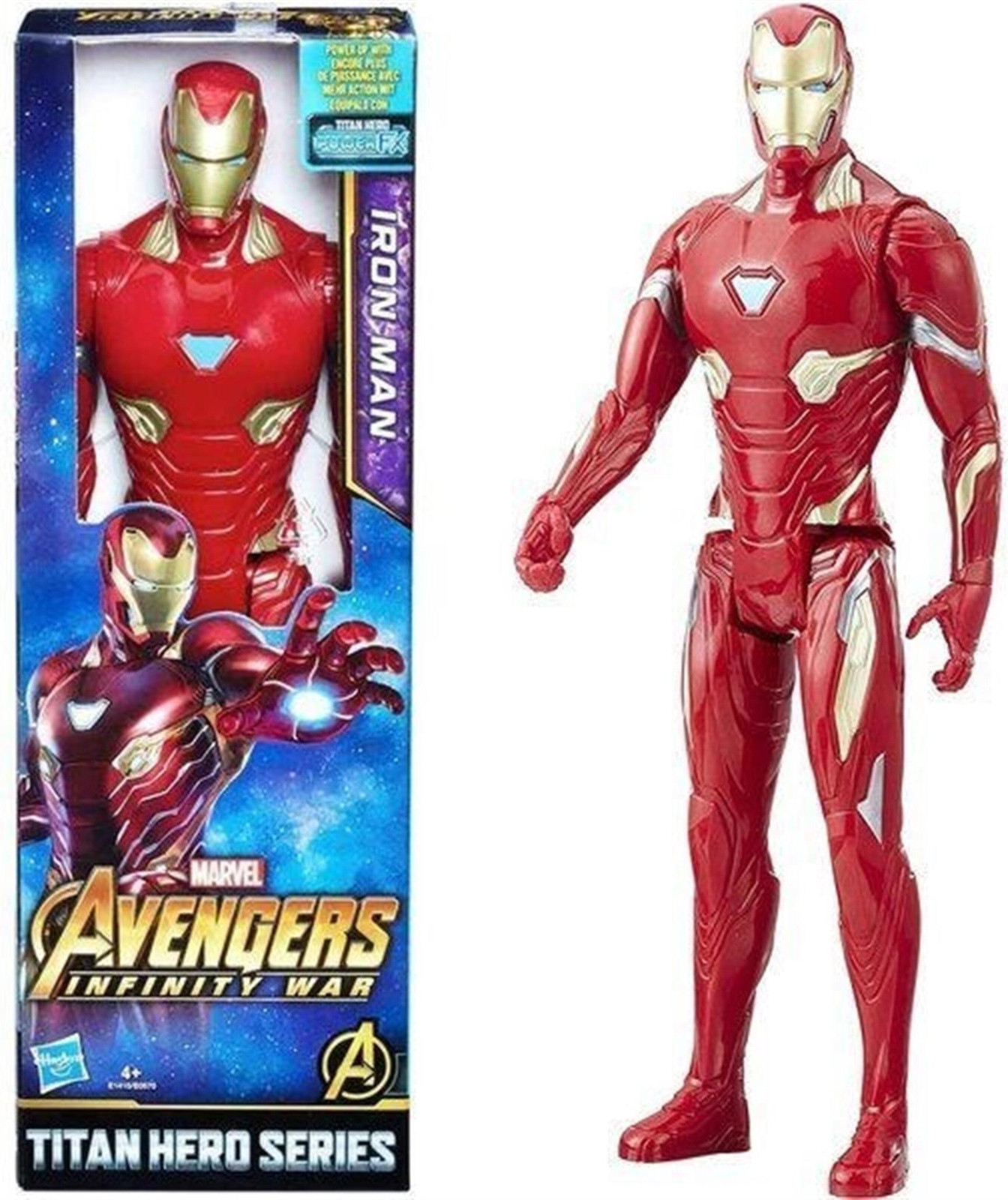 Hasbro Iron Man Tony Stark Titan Hero figuur, 30 cm, Avengers, E1410