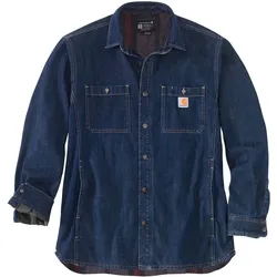 Carhartt Denim Fleece Lined Snap Front Hemd