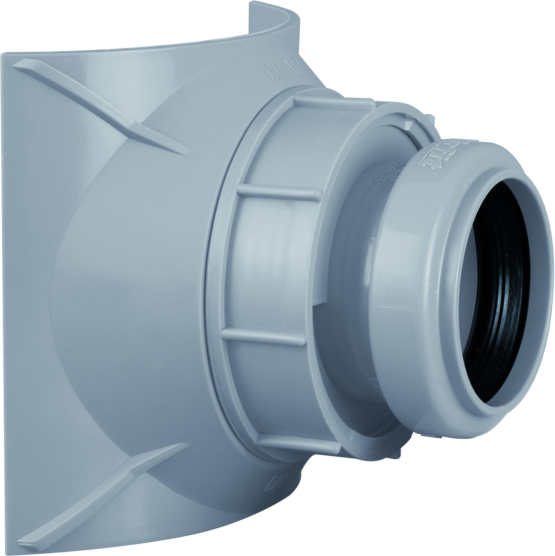 Airfit Schraubabzweig 21040AZ DN 110 x 40, grau, aus Polypropylen