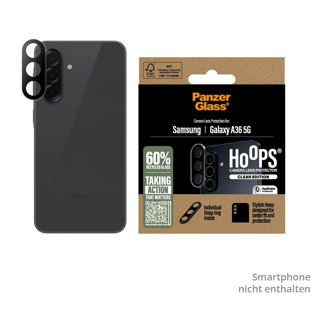 PanzerGlass Hoops Transparent Lens Protector Samsung Galaxy new A35 5G