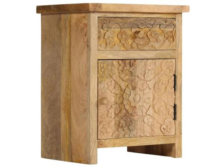 Helloshop26 Nachttisch Nachttisch Kommode Schrank Schlafzimmer Mangoholz Massiv 40 x 30 x 50 cm 1402082