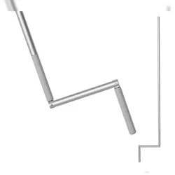 BAUHELD Rollladen Kurbelstange 140cm Grau