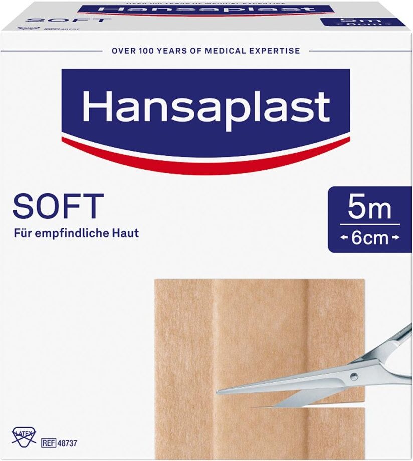 Hansaplast Soft Pflaster 5mx6cm Rolle