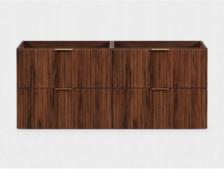Meuble Suspendu Sous Lavabo Flow Noyer Foncé 160 Cm