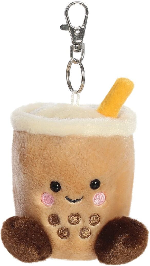 Aurora: Palm Pals – Milky Tea Boba Key Clip 4-Inch Stuffed Animal for Ages 3+