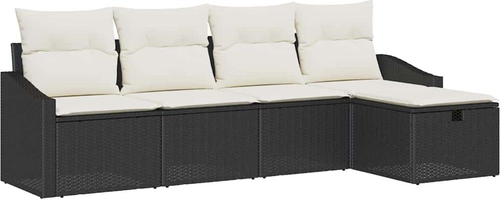 vidaXL Sofa Set 6 stk. Poly-Rattan