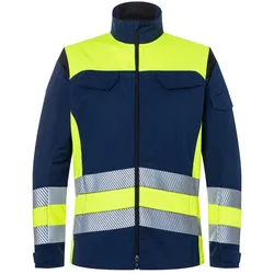 KÜBLER REFLECTIQ Jacke Klasse 1 warngelb/dunkelblau S - 1208 8340-3448-S - warngelb/dunkelblau