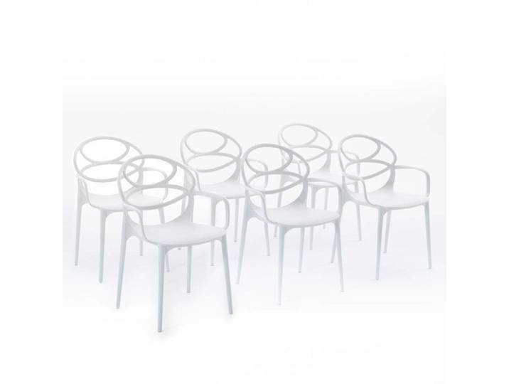 Chaise - Charlotte - Empilable - Polypropylène renforcé - Design moderne - Usage intérieur et extérieur