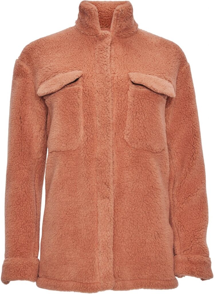 Knowledge Cotton Apparel Women's Betony Teddy Overshirt Terra Cotta XS
