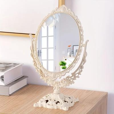 Friendly Fresh Finds Vintage Makeup Mirror Double Sided Desktop Vanity Mirror European Style For Makeup And Home Decor Vintage Makeup Mirror Double Sided Desktop Vanity Mirror European Style For Makeup And Home Decor