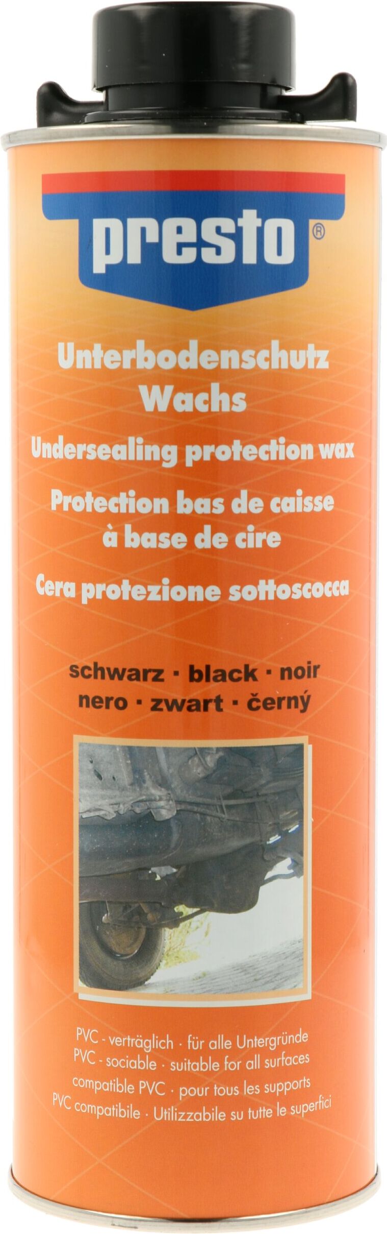 Presto Unterbodenschutz Auf Wachsbasis Schwarz (1 L) 690211 1l