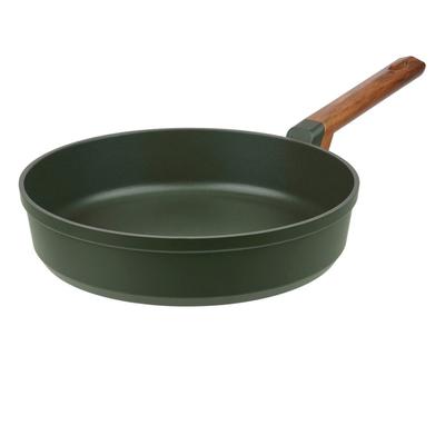 Bratpfanne RESTO KITCHENWARE "Sadr, Universalpfanne langlebig und spülmaschinenfest", grün, H:6,5cm L:49,5cm Ø:28cm, Pfannen, Bratpfanne, Innere Queenhome-Antihaftbeschichtung für mehr Widerstandsfähigkeit