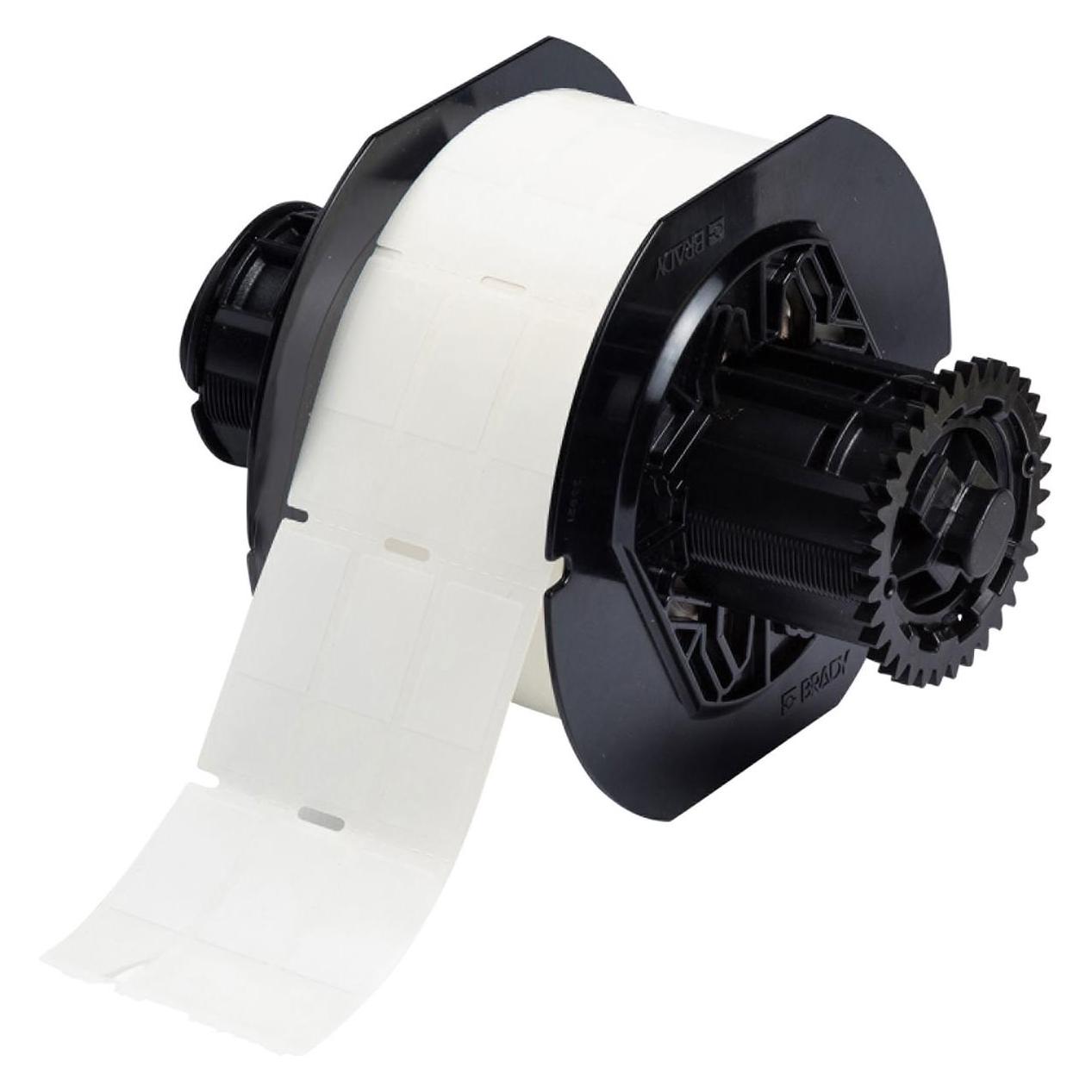 Brady B33-133-461, Polyester, Weiss/Transparent, matt, 15.24 x 25.40(41.28) mm, permanent, 3-bahnig (B33-133-461)