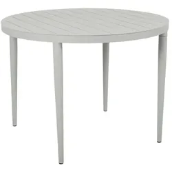 Brafab Gartentisch Bigby Ø 100 cm Aluminium Light Grey