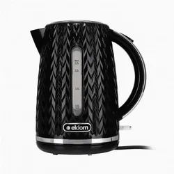 Eldom kettle NELO, capacity 1.7 l, power 2000 W, black, Wasserkocher, Schwarz