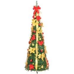 vidaXL Pop-Up-Weihnachtsbaum Künstlich 50 LEDs Grün 120cm