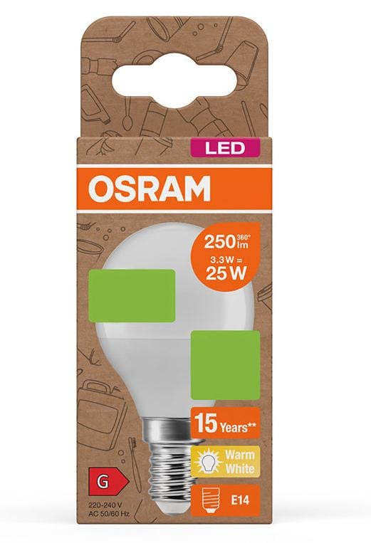 Osram LED Tropenlamp 3,3W E14 Matt Warmwit 2700K 250lm