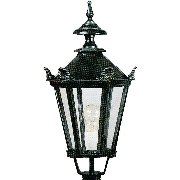 KS Verlichting Nostalgische lantaarn lamp Bergum K7 met kronen - zwart