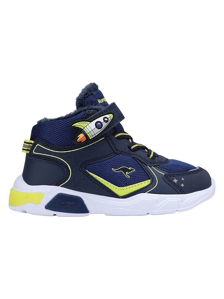 Kangaroos Sneakers "Seki Mid" in Dunkelblau/ Gelb - 23