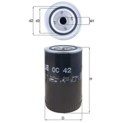Ölfilter MAHLE OC 42 für VW LT 28-35 I