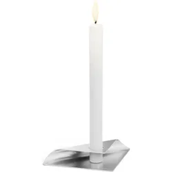 Square Kerzenständer silberfarben