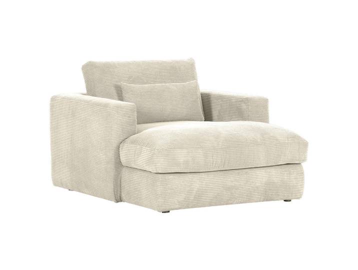 Landscape Xxl-Sessel, Creme, Kunststoff, Füllung: Polyester,Polyester, 120x67x140 cm, Made in EU, Stoffauswahl, Wohnzimmer, Sessel, XXL-Sessel