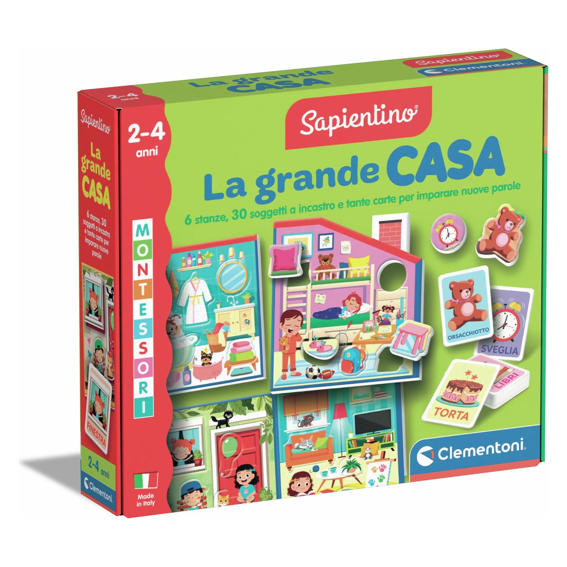 Clementoni Montessori - The Big House (Italienisch, 2 - 4 Jahre) (16853)