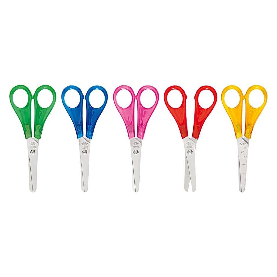 Wedo Bastelschere 130mm Stahl farbig sortiert (freie Farbauswahl nicht möglich) (13 cm) (7372)