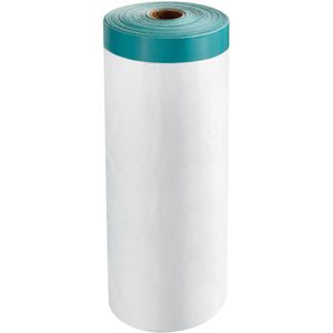 Böttcher-AG Abdeckfolie Gewebeband-Masker, 2in1, transparente PE-Folie mit Klebeband, 10 my, 270 cm x 16 m