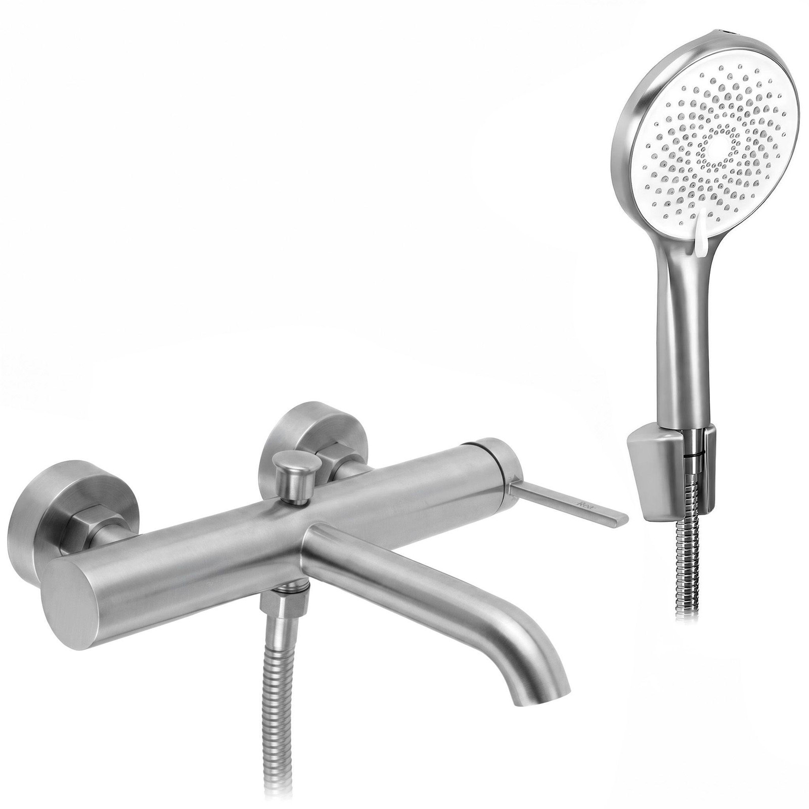 Rea Badmengkraan Rivo met sprayfunctie in Brush Nickel