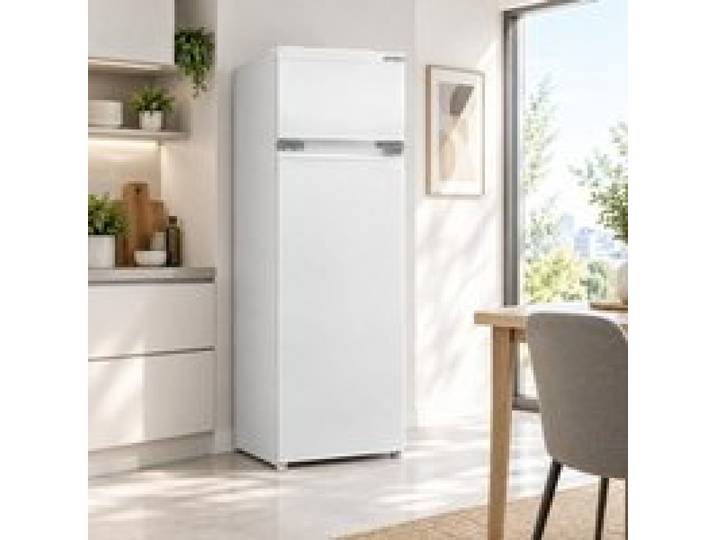 Réfrigérateur Encastrable 230L Double Porte 145x54 cm Atlantic Blanc